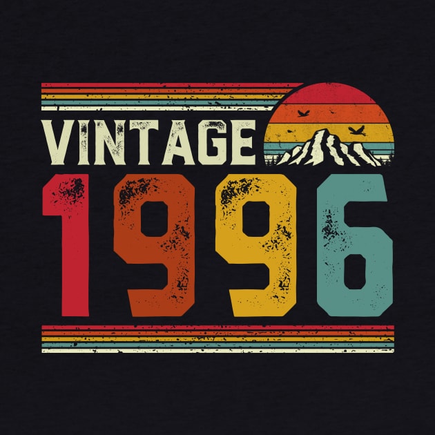 Vintage 1996 Birthday Gift Retro Style by Foatui